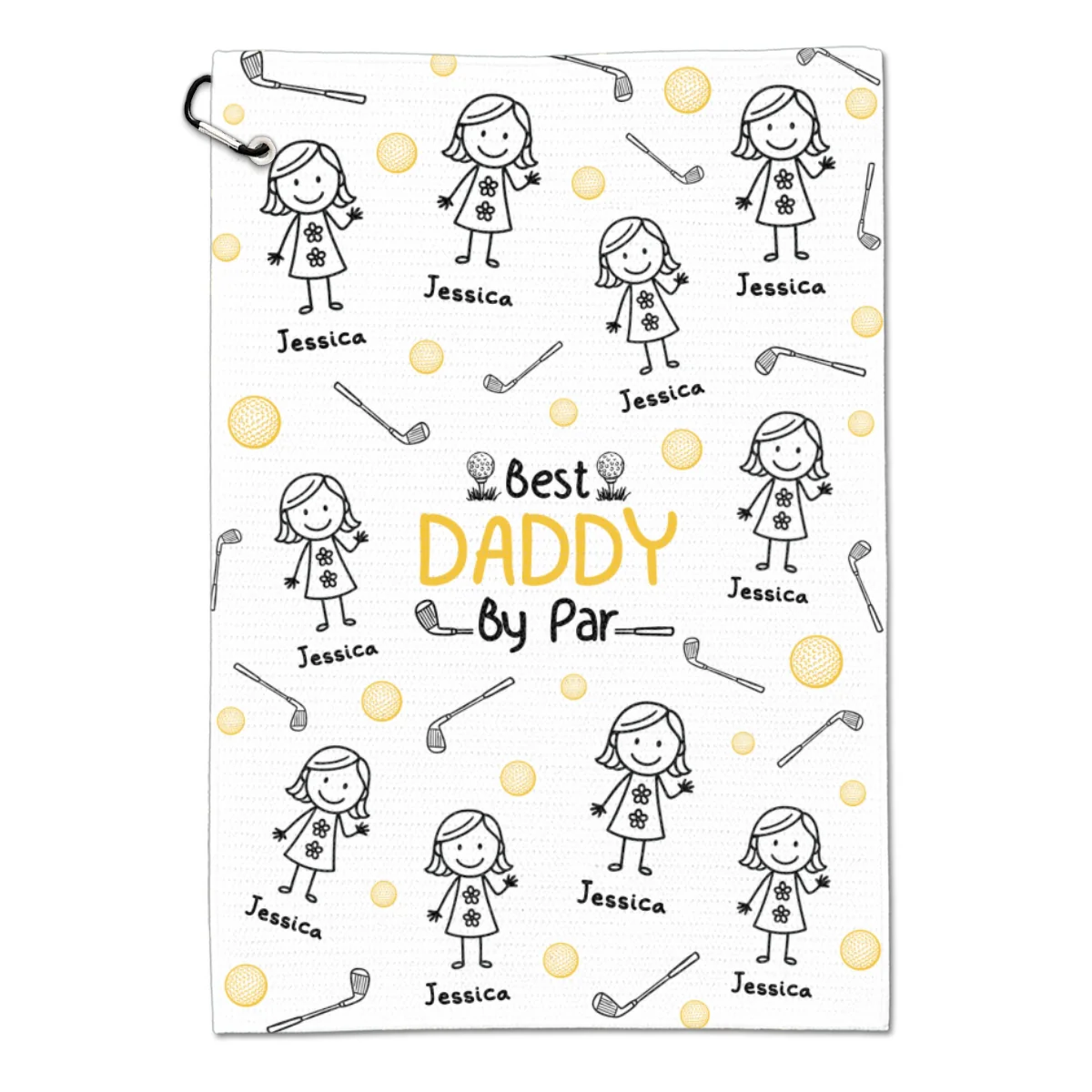 Cooler Than All Other Grandpa - Personalized Custom Golf Towel - Image 8