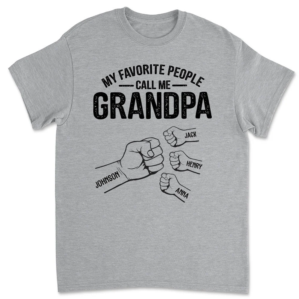 A Great Grandpa Full Of Strength - Personalized Custom Shirt