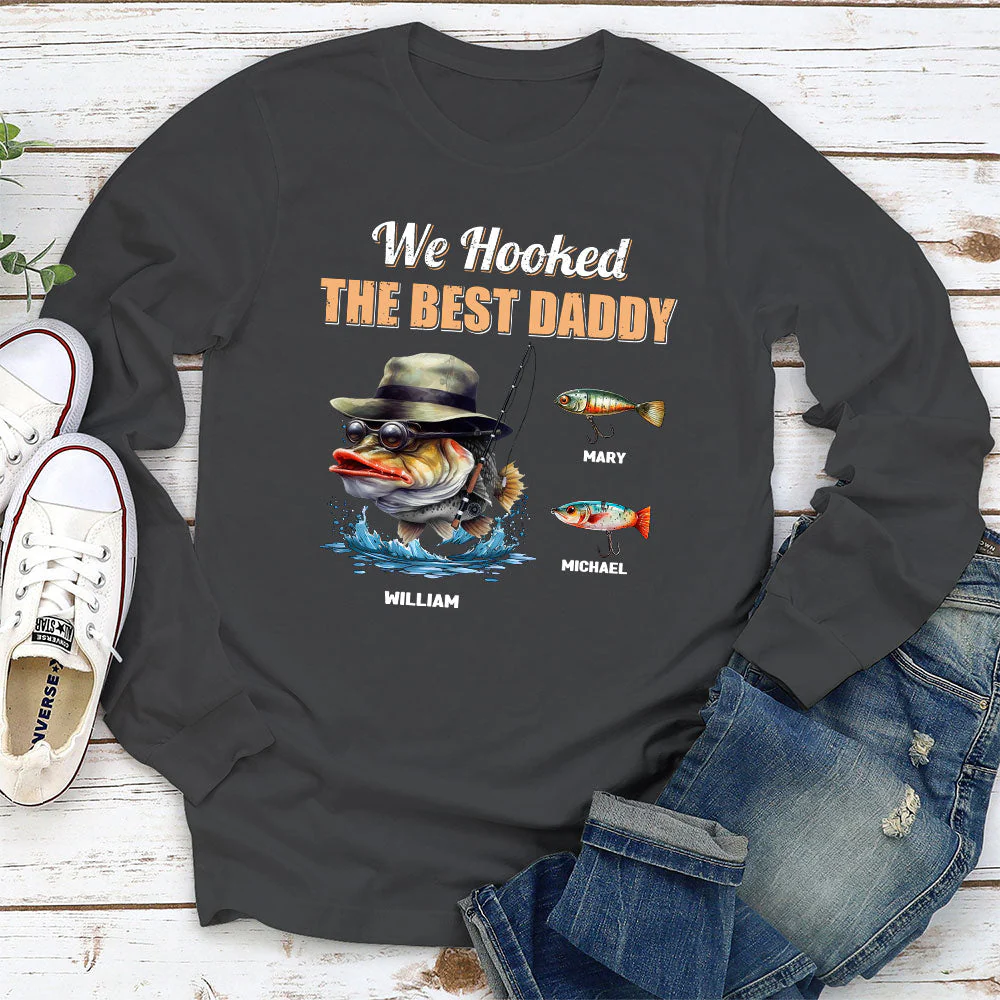 We Hooked The Best Daddy - Personalized Custom Shirt - Image 4