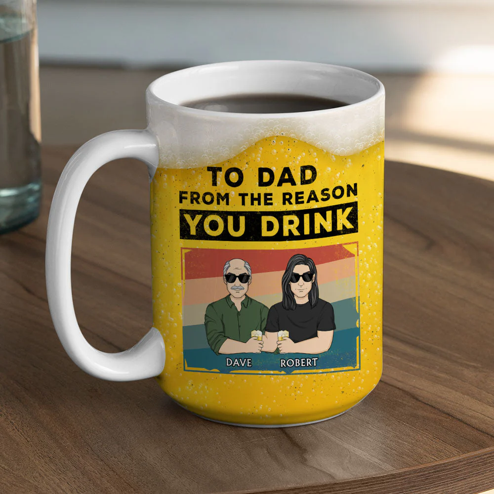Reason You Drink  - Personalized Custom Coffee Mug - Image 4