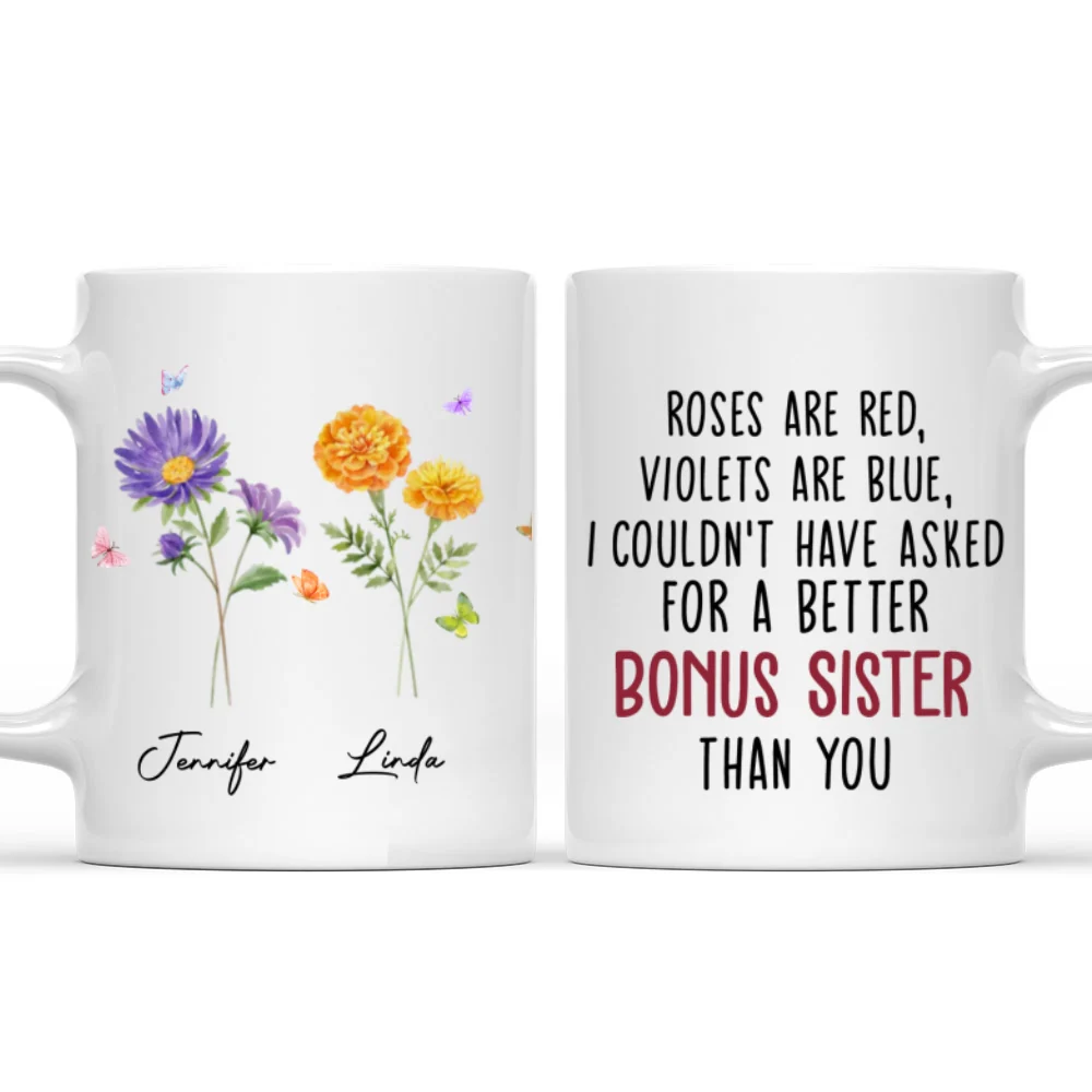 Could Not Have Asked For A Better Sister Than You - Personalized Custom Mug - Image 7