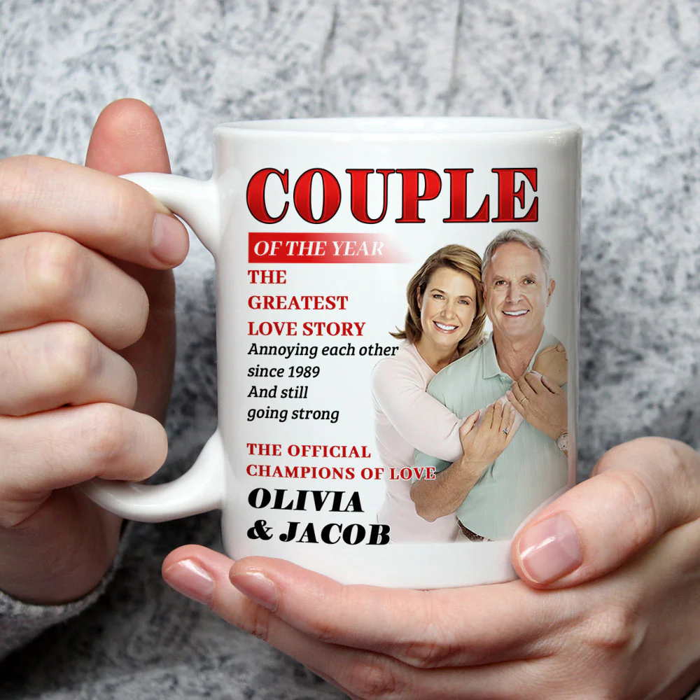 Couple Of The Year - Personalized Custom Coffee Mug - Image 2