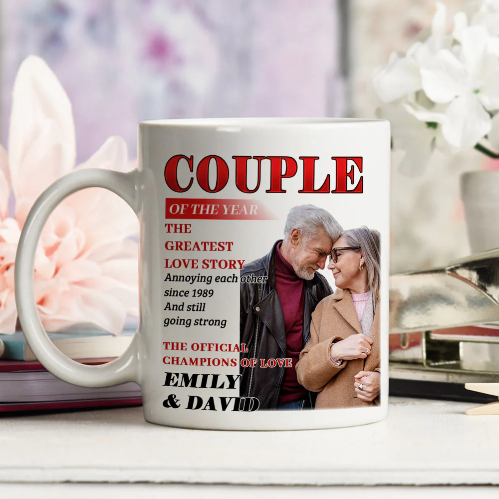 Couple Of The Year - Personalized Custom Coffee Mug - Image 3