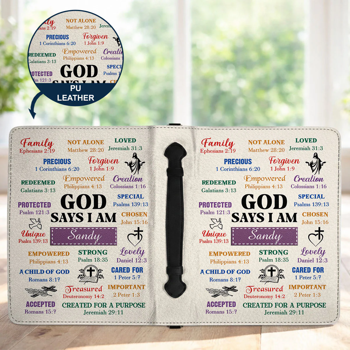 Covered By Grace - Personalized Custom Bible Cover - Image 6