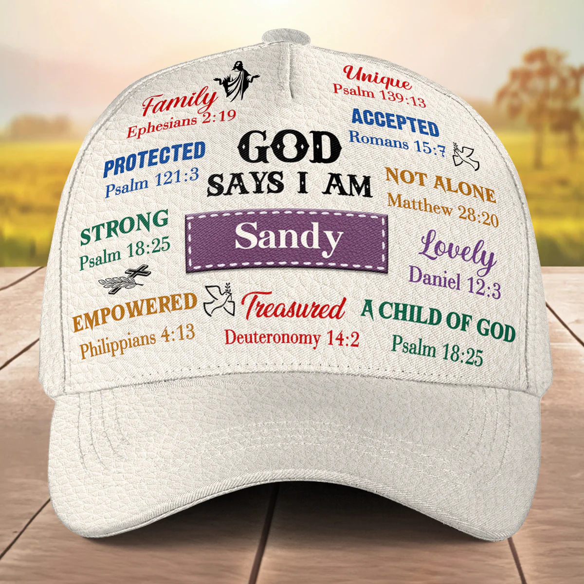 Covered By Grace - Personalized Custom Classic Cap