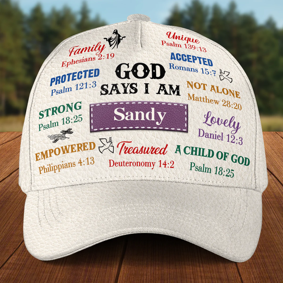 Covered By Grace - Personalized Custom Classic Cap - Image 2