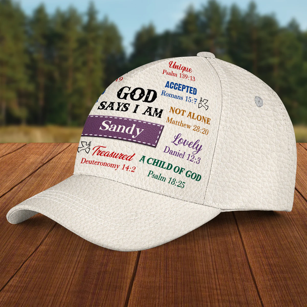 Covered By Grace - Personalized Custom Classic Cap - Image 4