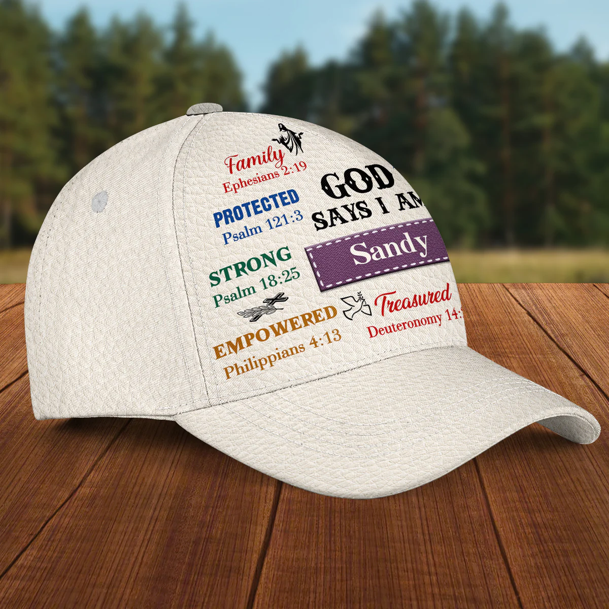Covered By Grace - Personalized Custom Classic Cap - Image 5