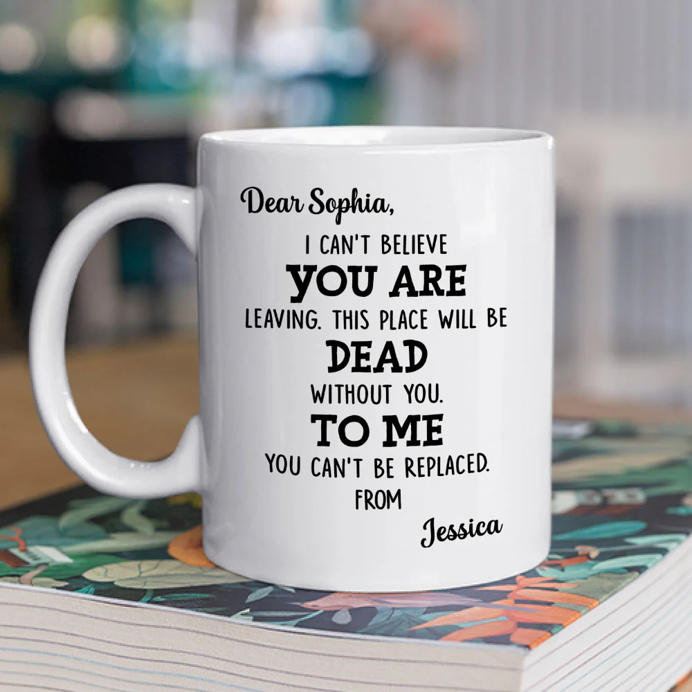 Coworker You Are Leaving - Personalized Custom Coffee Mug - Image 2