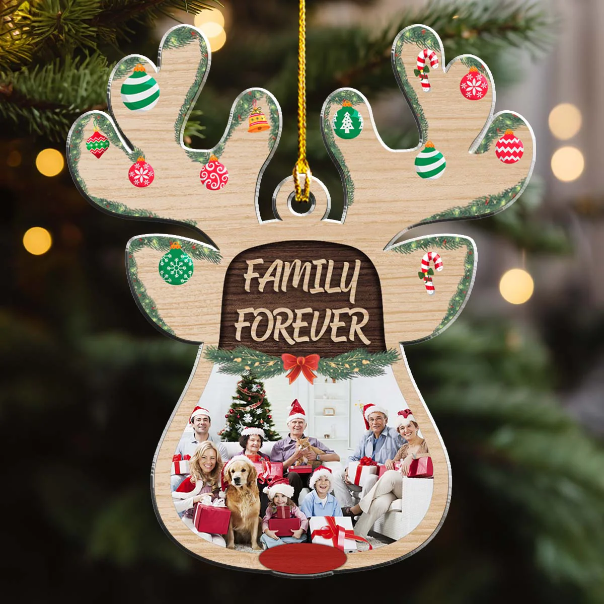 Cozy Holiday - Personalized Custom Acrylic Ornament - Image 4