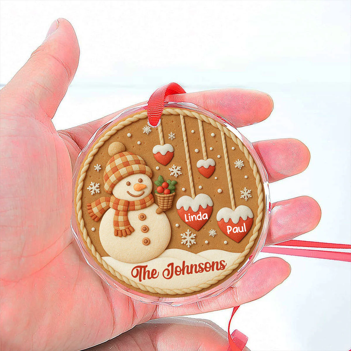 Cozy Season - Personalized Custom Glass Ornament - Image 2