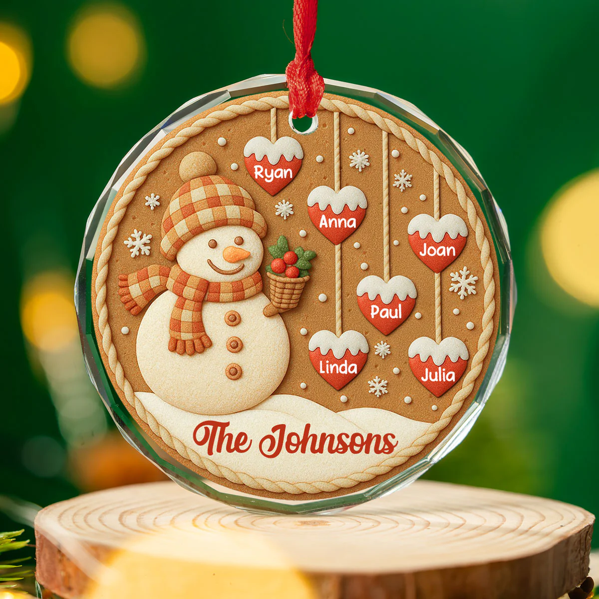 Cozy Season - Personalized Custom Glass Ornament - Image 4