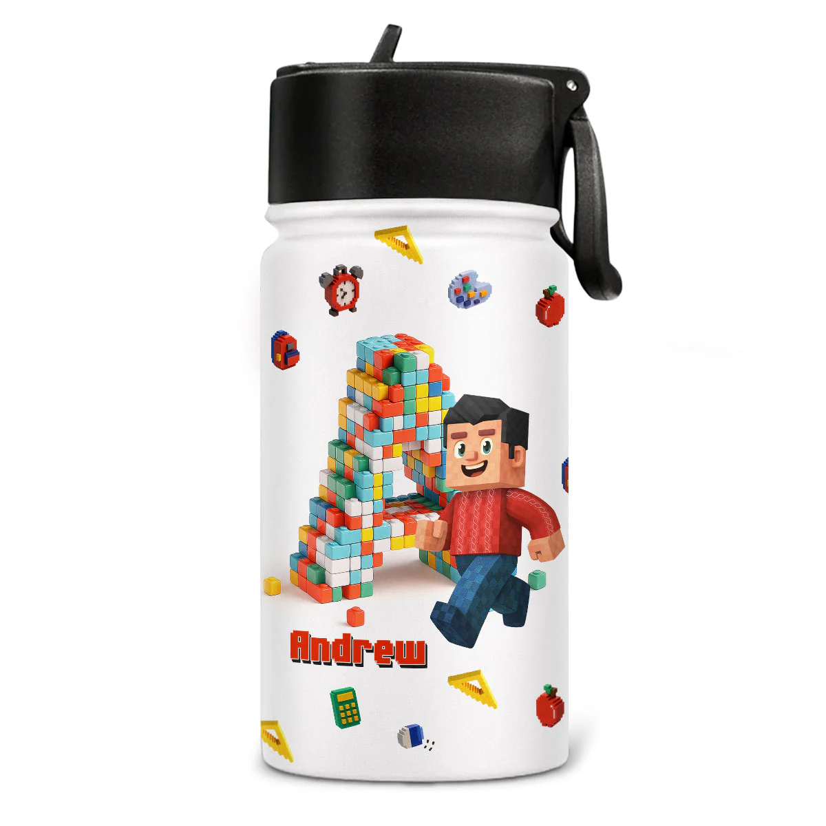 Crafted With Love - Personalized Custom Kids Water Bottle