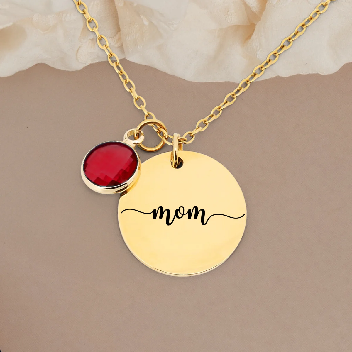 Crafting Unique Identities - Personalized Custom Birthstone Necklace - Image 8