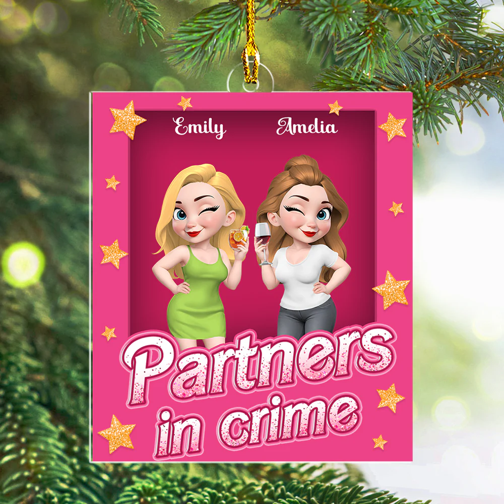 Crime Crew - Personalized Custom Acrylic Ornament - Image 3