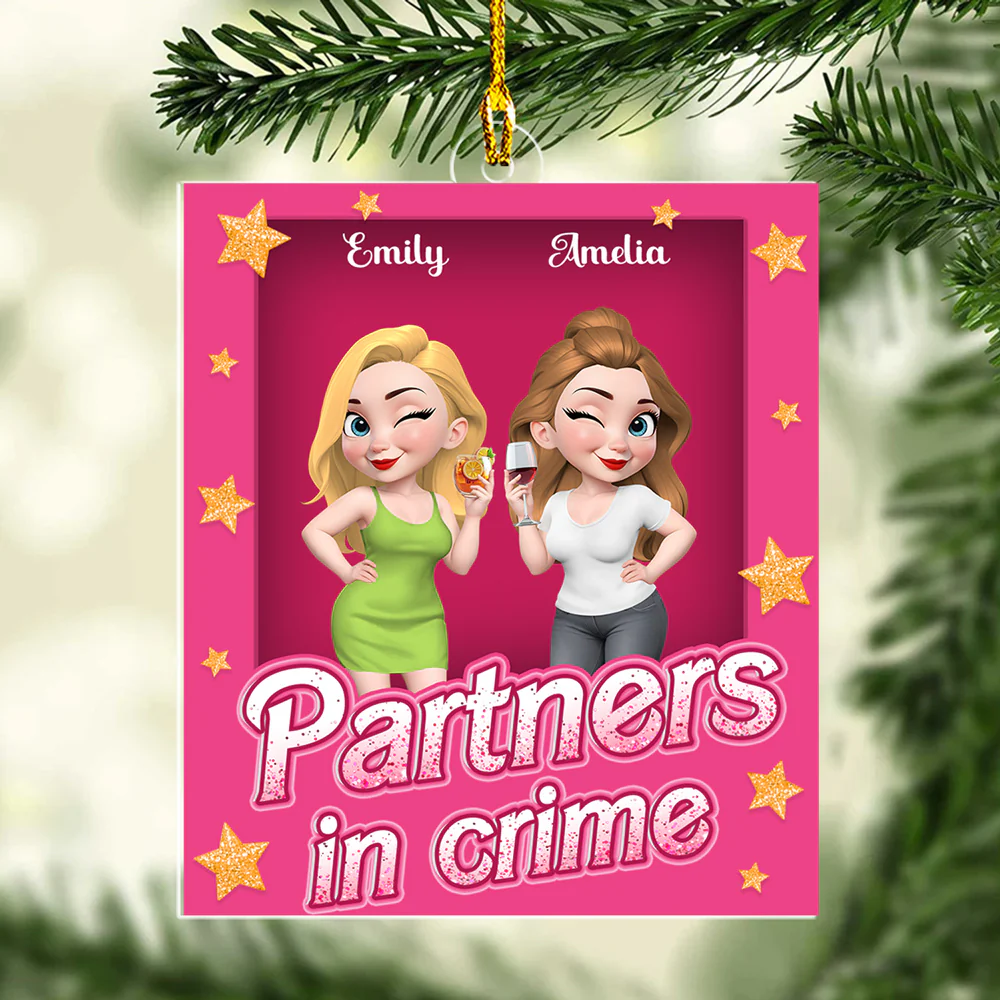 Crime Crew - Personalized Custom Acrylic Ornament - Image 5