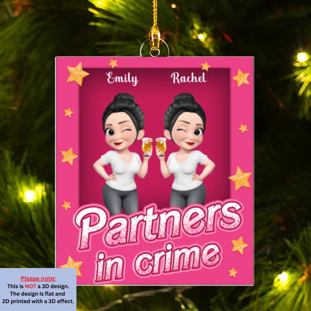Crime Crew - Personalized Custom Acrylic Ornament - Image 7