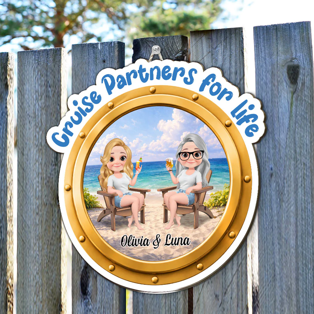 Cruise Partners For Life - Personalized Custom Wood Sign - Image 5