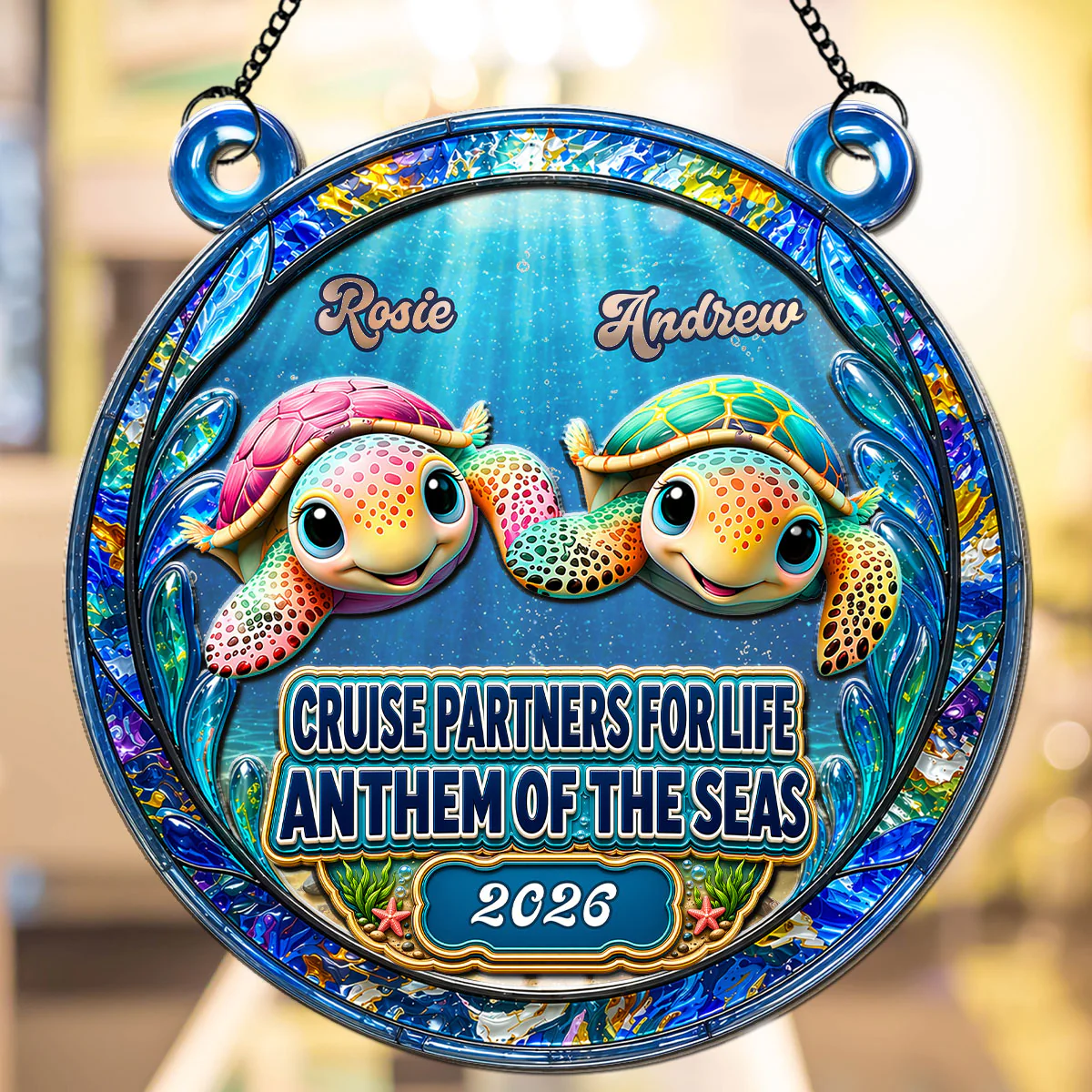 Cruise Partners - Personalized Custom Suncatcher - Image 3