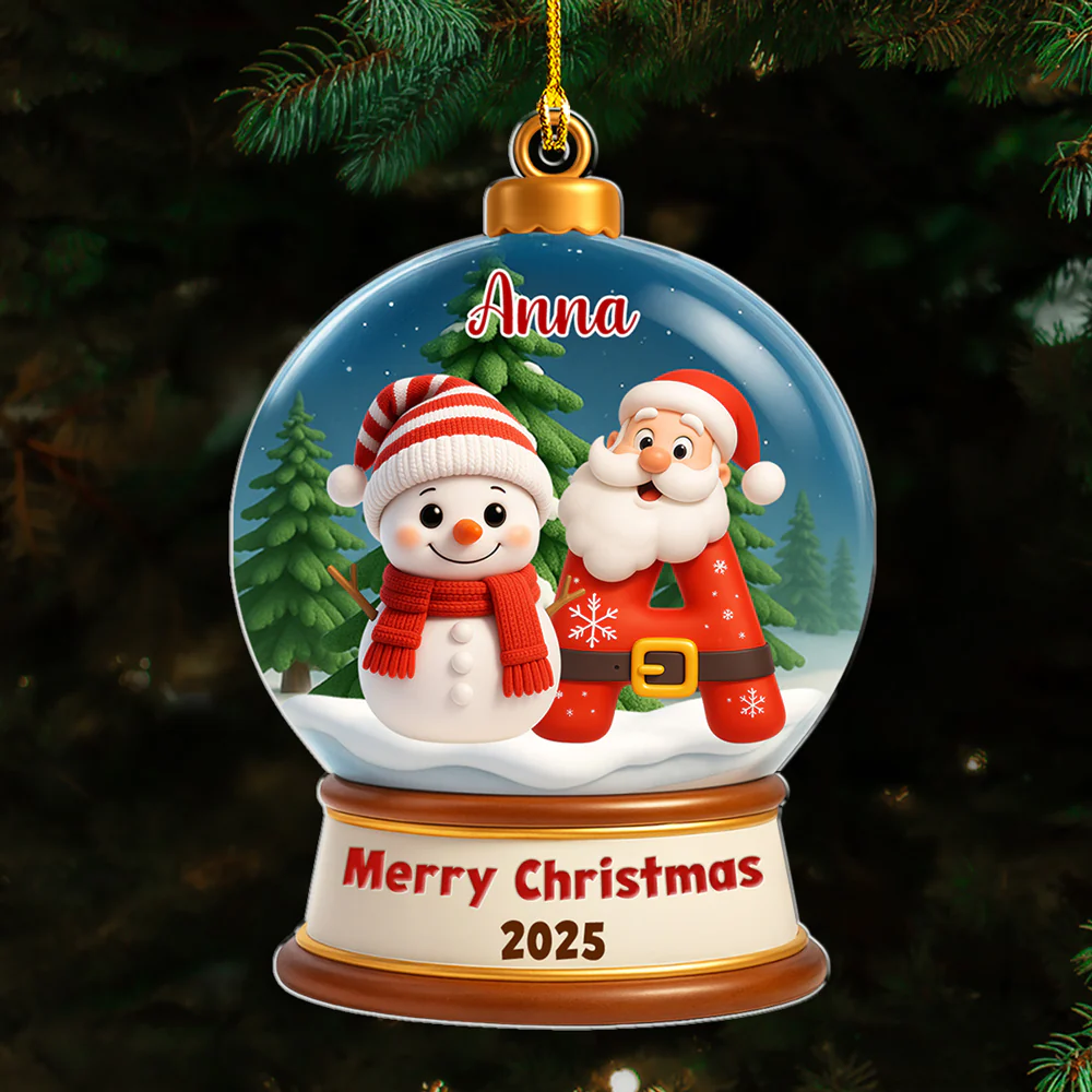 Crystal Ball - Personalized Custom Acrylic Ornament - Image 2