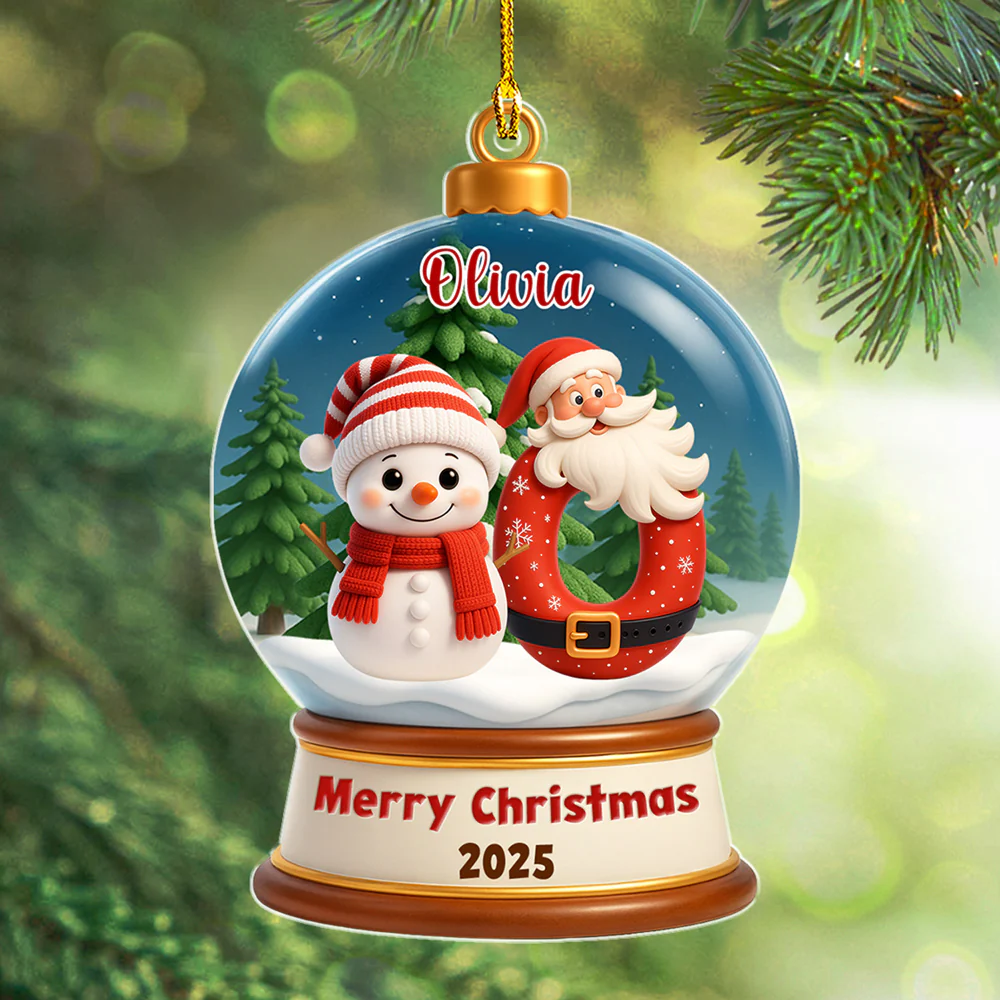 Crystal Ball - Personalized Custom Acrylic Ornament - Image 4