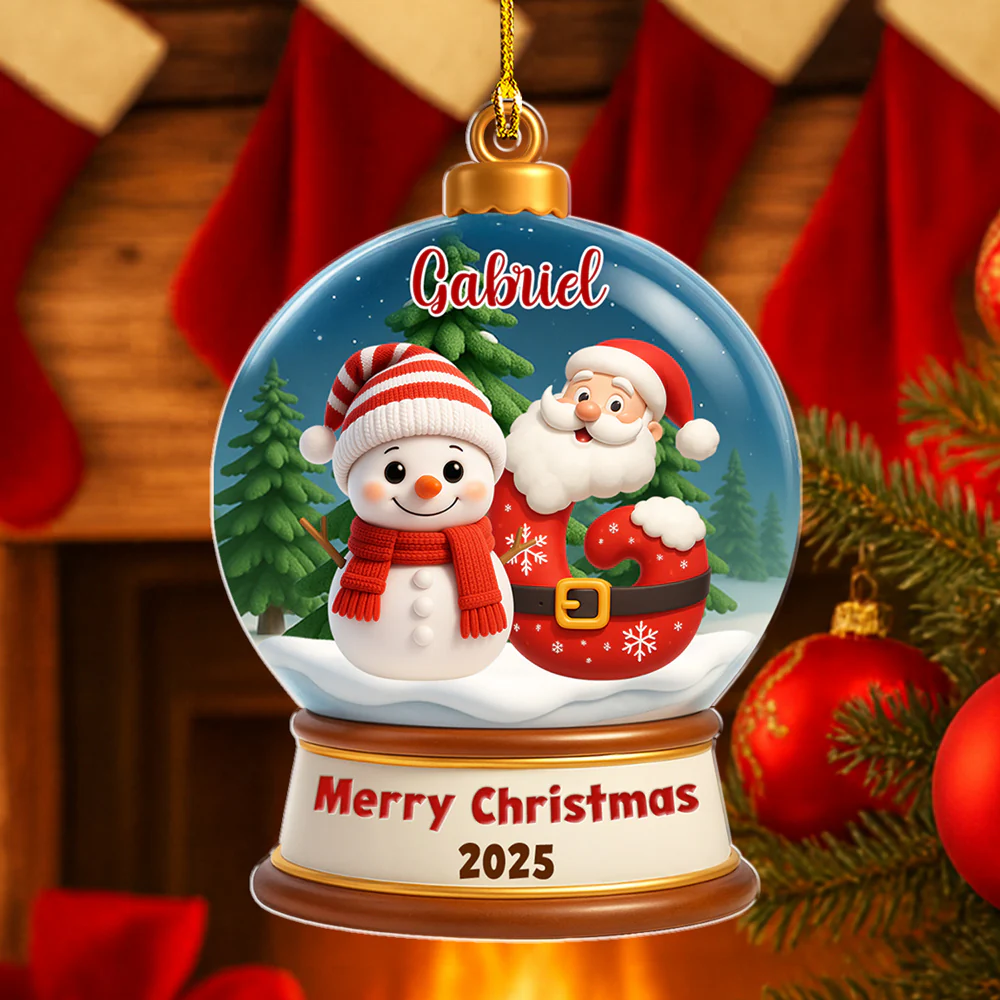 Crystal Ball - Personalized Custom Acrylic Ornament - Image 5