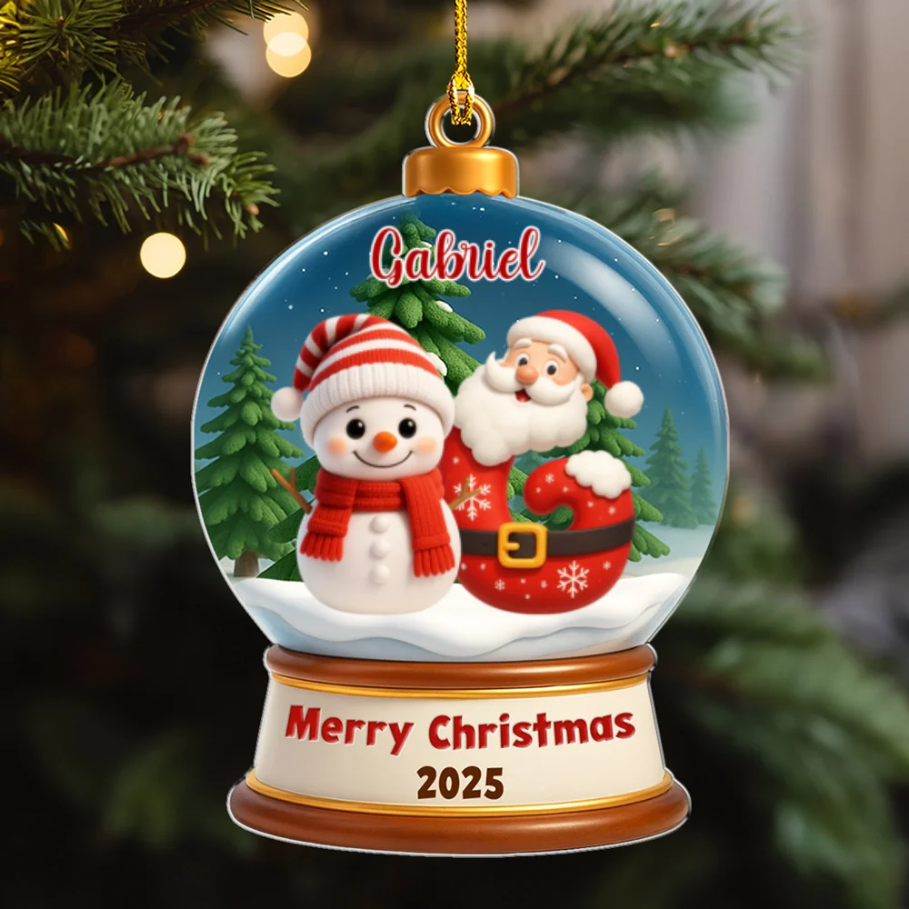 Crystal Ball - Personalized Custom Acrylic Ornament - Image 7