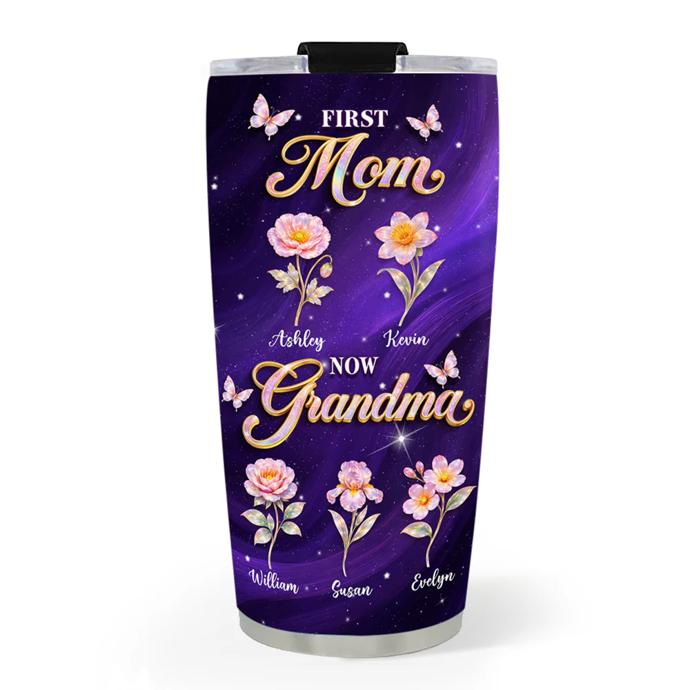 Crystal Mom Grandma - Personalized Custom Tumbler