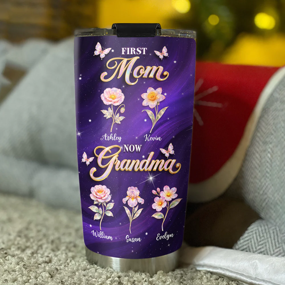 Crystal Mom Grandma - Personalized Custom Tumbler - Image 3