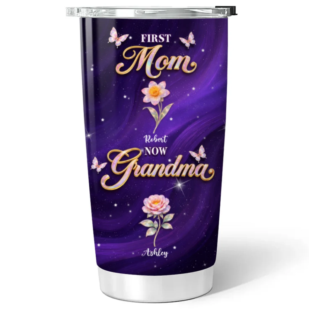 Crystal Mom Grandma - Personalized Custom Tumbler - Image 6