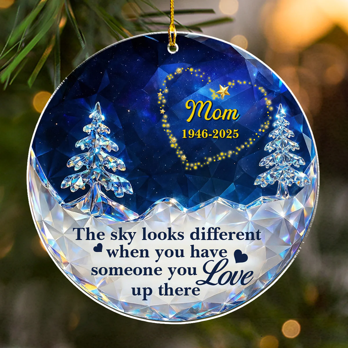 Crystal Sky - Personalized Custom Acrylic Ornament - Image 5