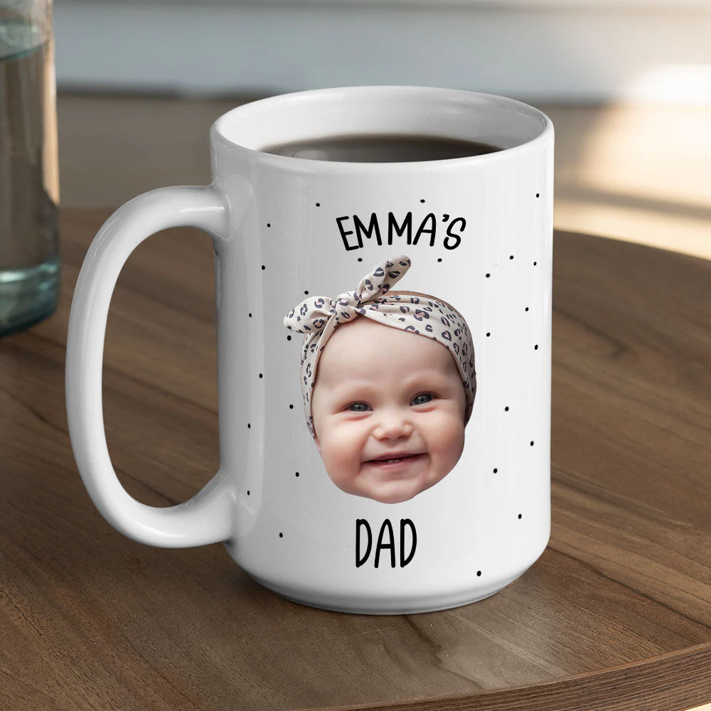 Custom Baby Face Photo - Personalized Custom Coffee Mug - Image 3