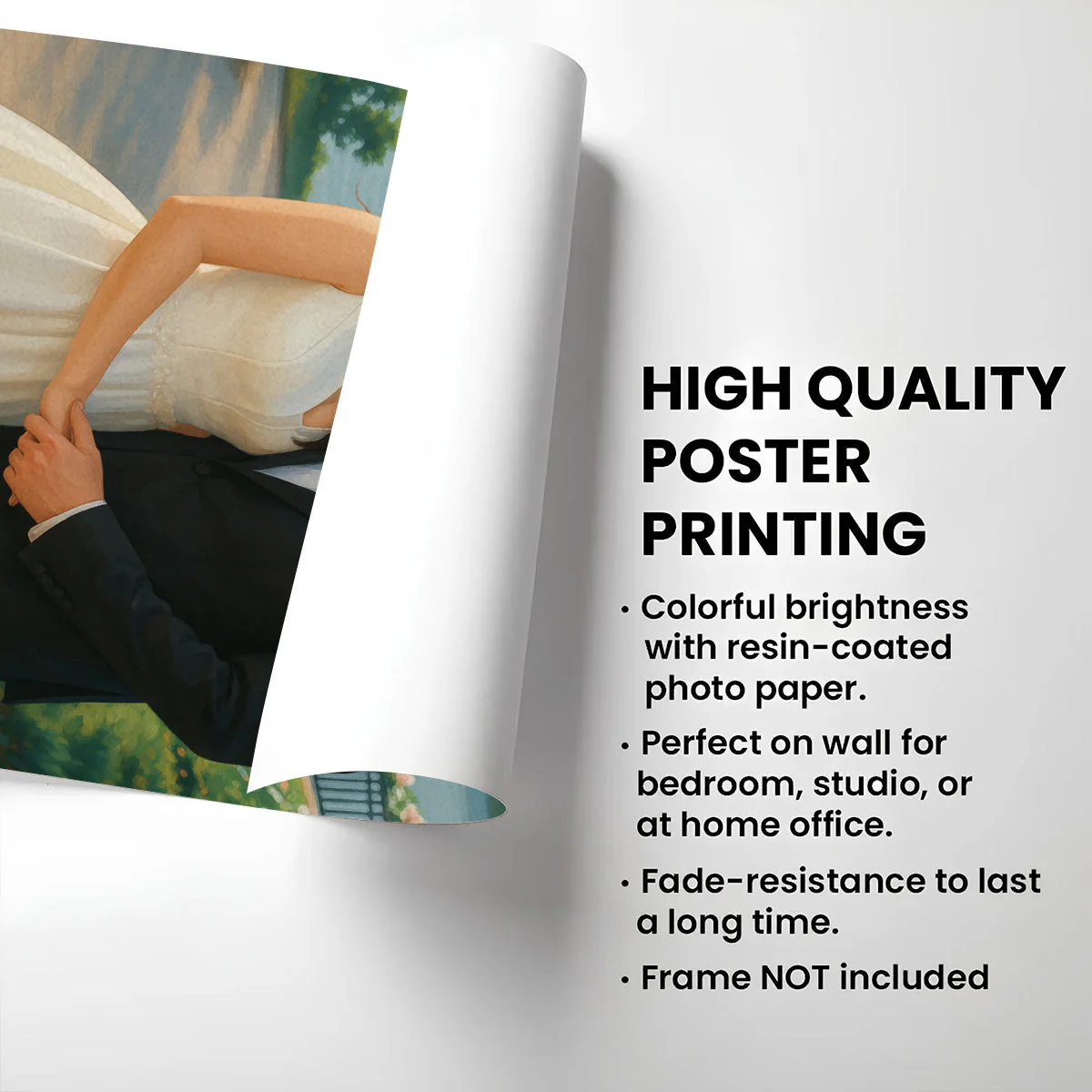 Custom Couple Photo Forever Love - Personalized Custom Poster - Image 5