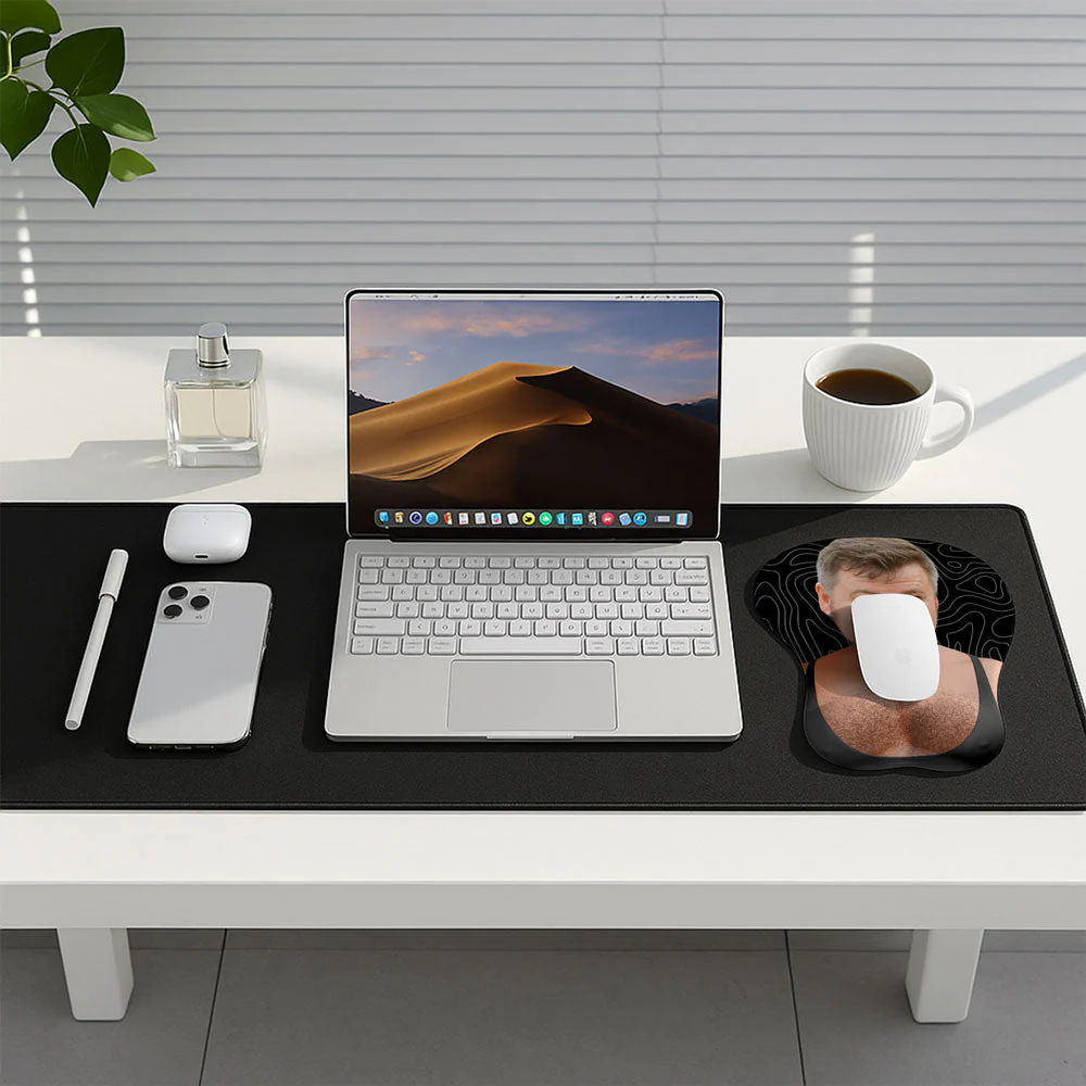 Custom Face Couple Prank - Personalized Custom 3D Mouse Pad - Image 5
