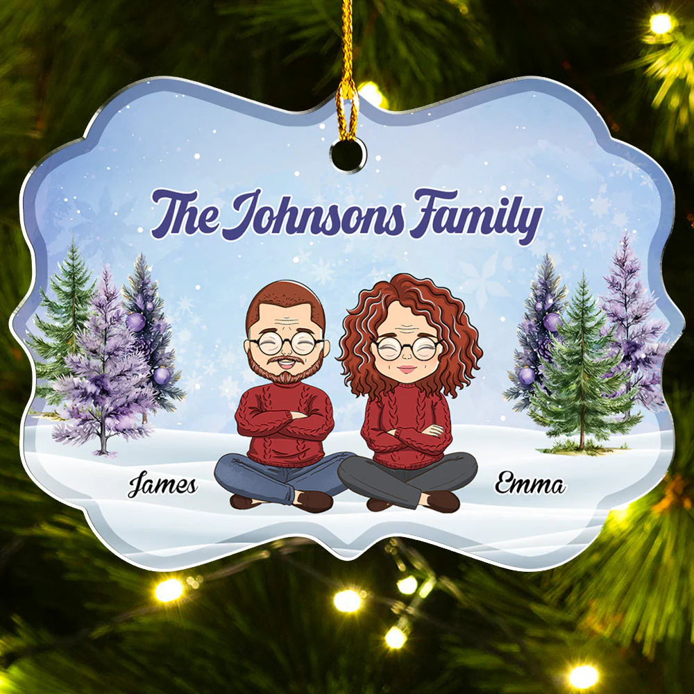 Custom Family - Personalized Custom Acrylic Ornament - Image 2