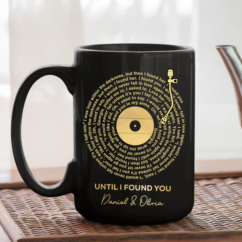 Custom Favorite Spiral Song Lyrics - Personalized Custom Coffee Mug - Image 5