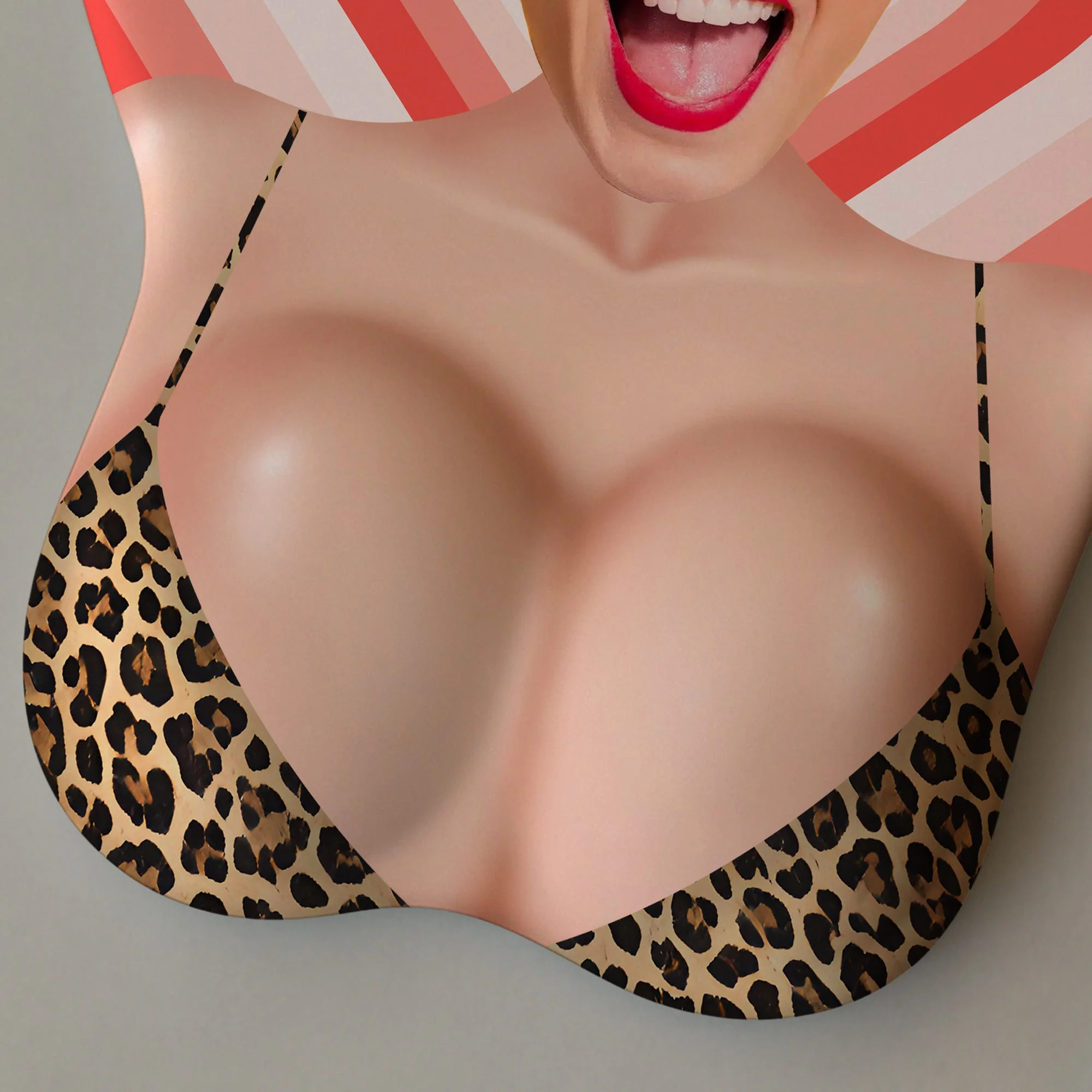 Custom Funny Face Couple Coworker Troll - Personalized Custom 3D Mouse Pad - Image 4