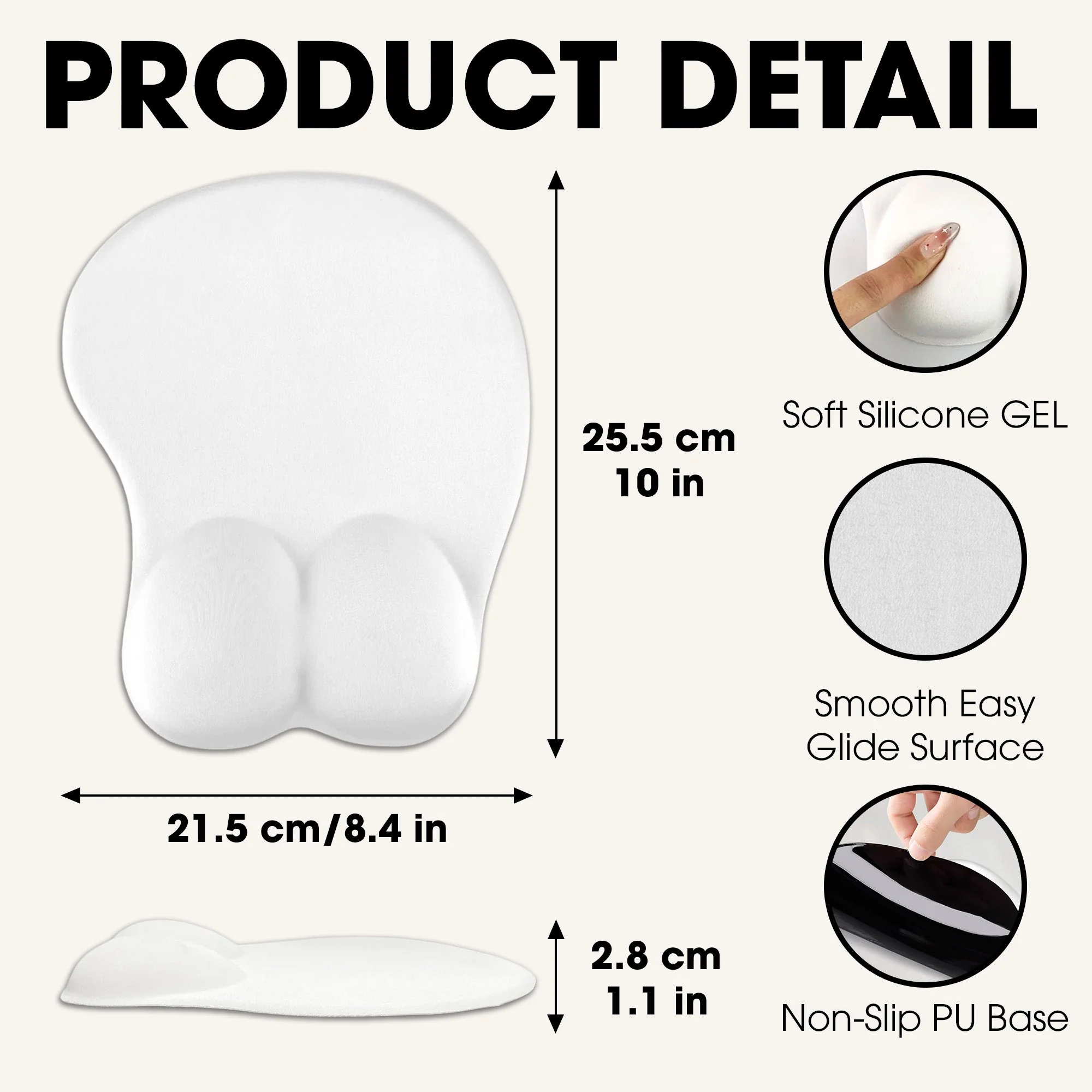 Custom Funny Face Couple Coworker Troll - Personalized Custom 3D Mouse Pad - Image 6