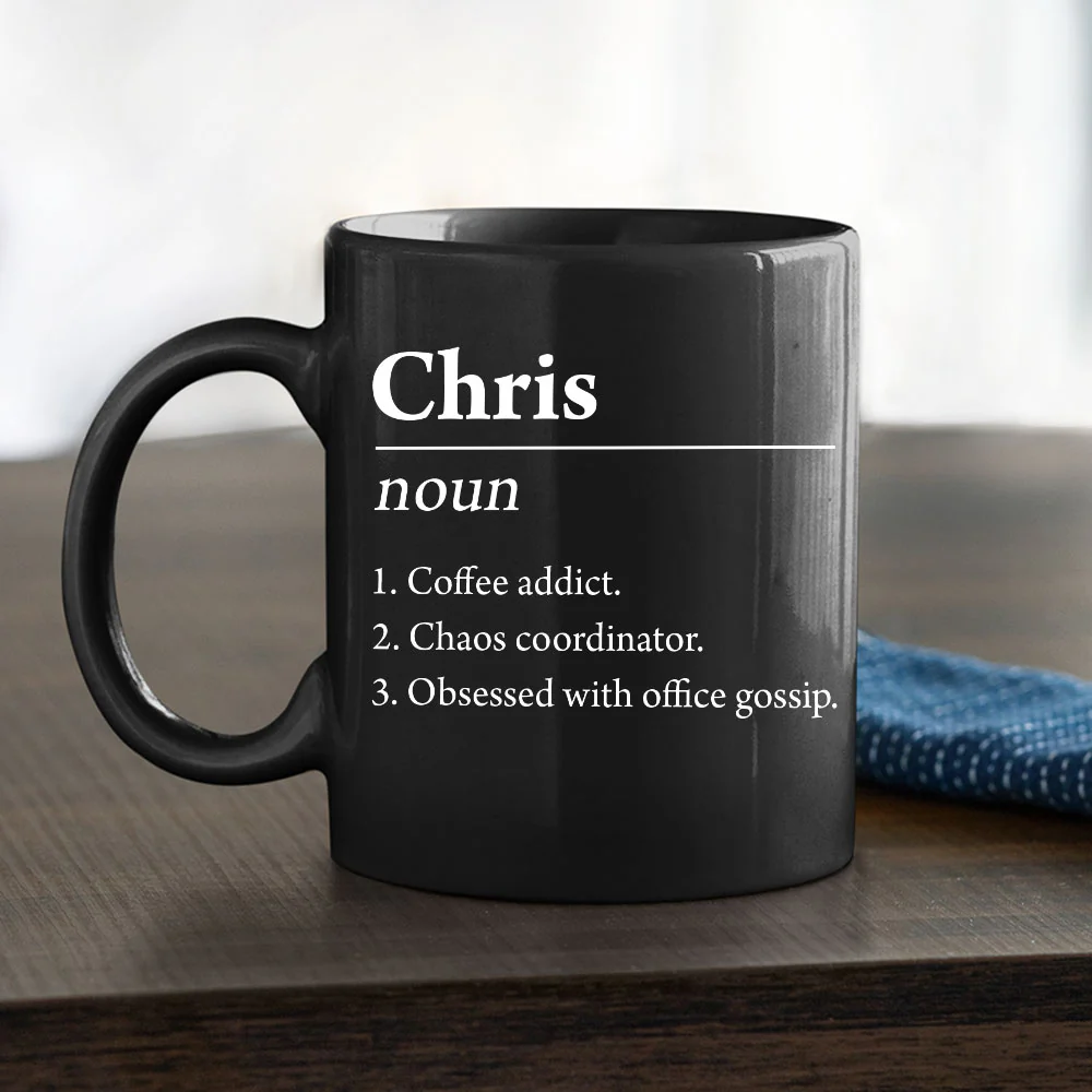 Custom Name Definition - Personalized Custom Coffee Mug - Image 3