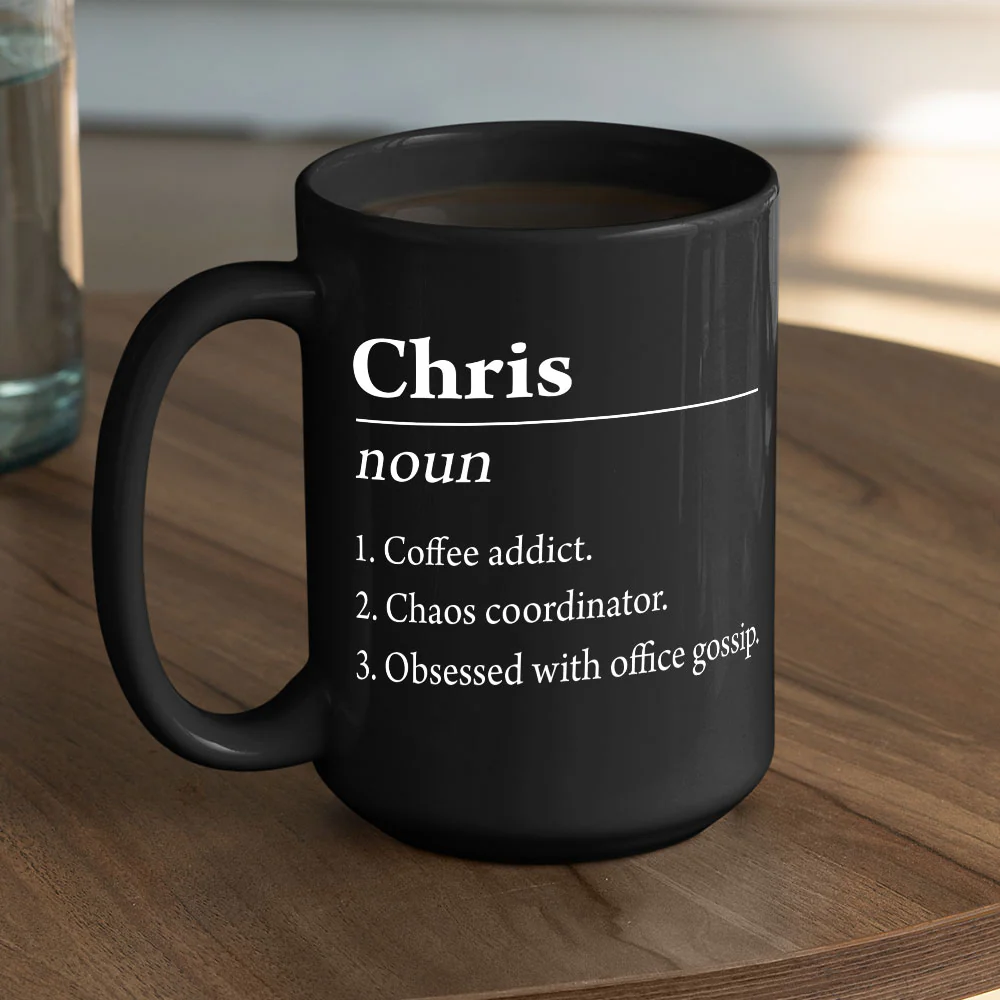 Custom Name Definition - Personalized Custom Coffee Mug - Image 4