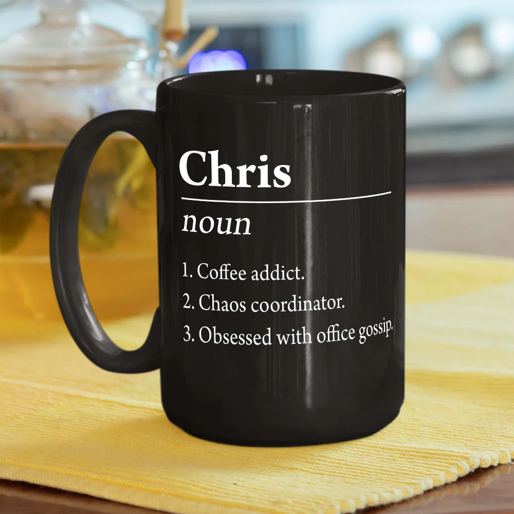 Custom Name Definition - Personalized Custom Coffee Mug - Image 5