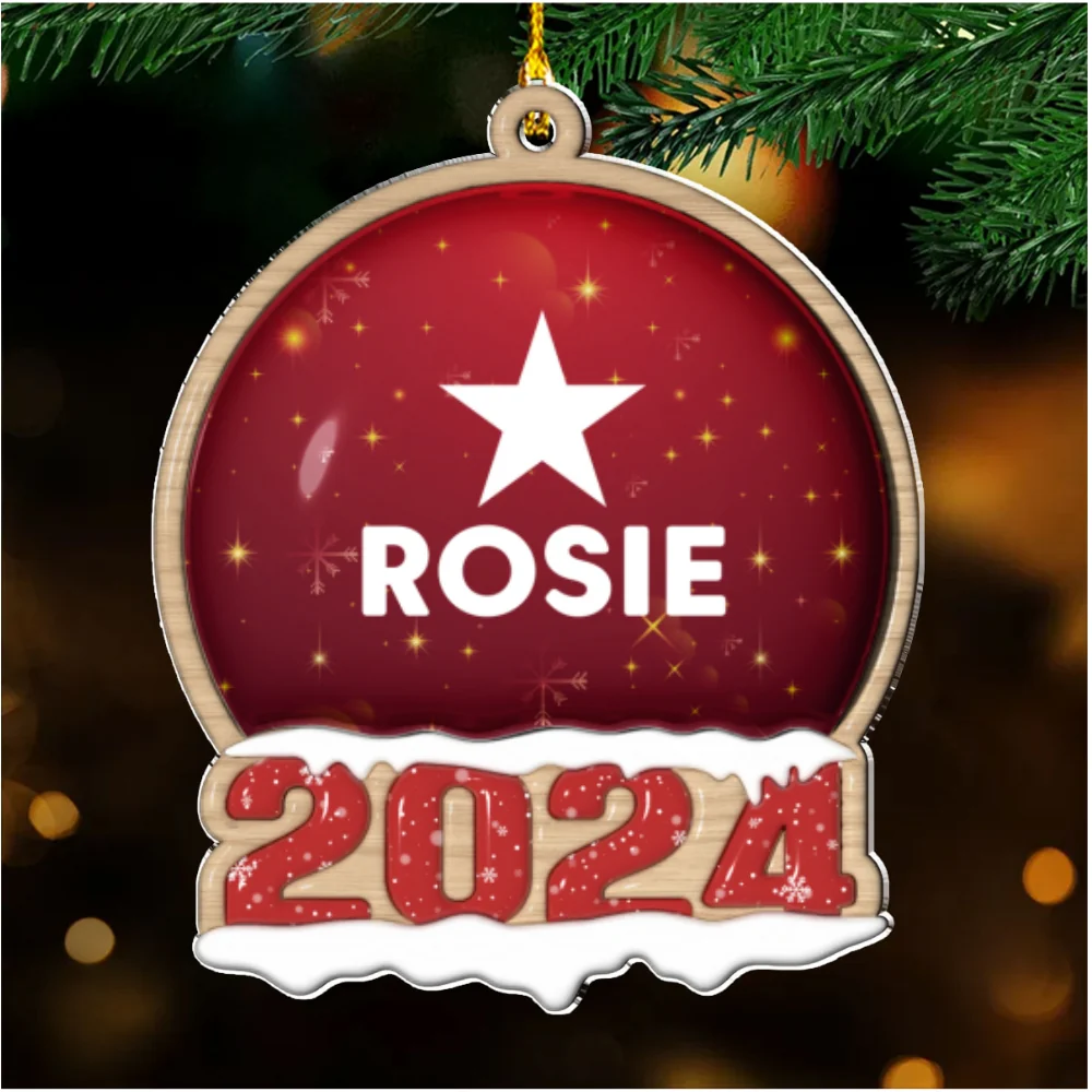 Custom Name Family - Personalized Custom 3D Inflated Effect Acrylic Ornament - Image 6