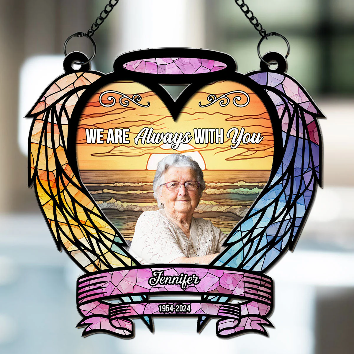 Custom Photo Always On Our Minds - Personalized Custom Suncatcher - Image 3