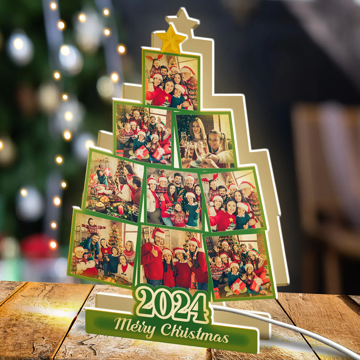 Custom Photo Christmas Tree - Personalized Custom Light Box - Image 4