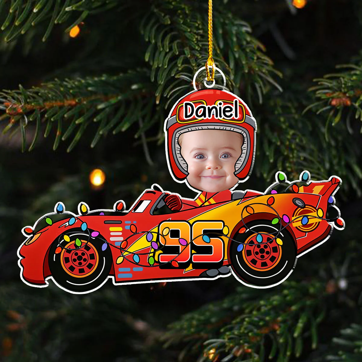 Custom Photo Funny Car Toys - Personalized Custom Acrylic Ornament - Image 5