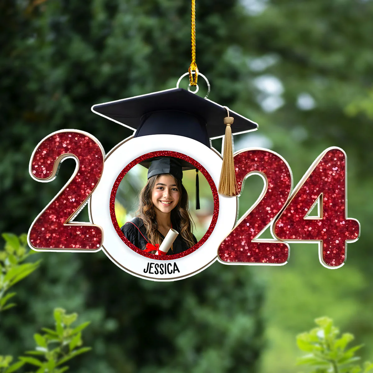 Custom Photo Happy Graduation - Personalized Custom Acrylic Ornament - Image 4