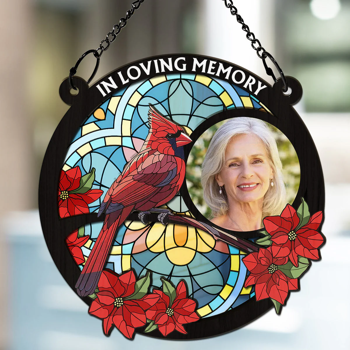 Custom Photo I am Always With You Memorial - Personalized Custom Suncatcher - Image 2