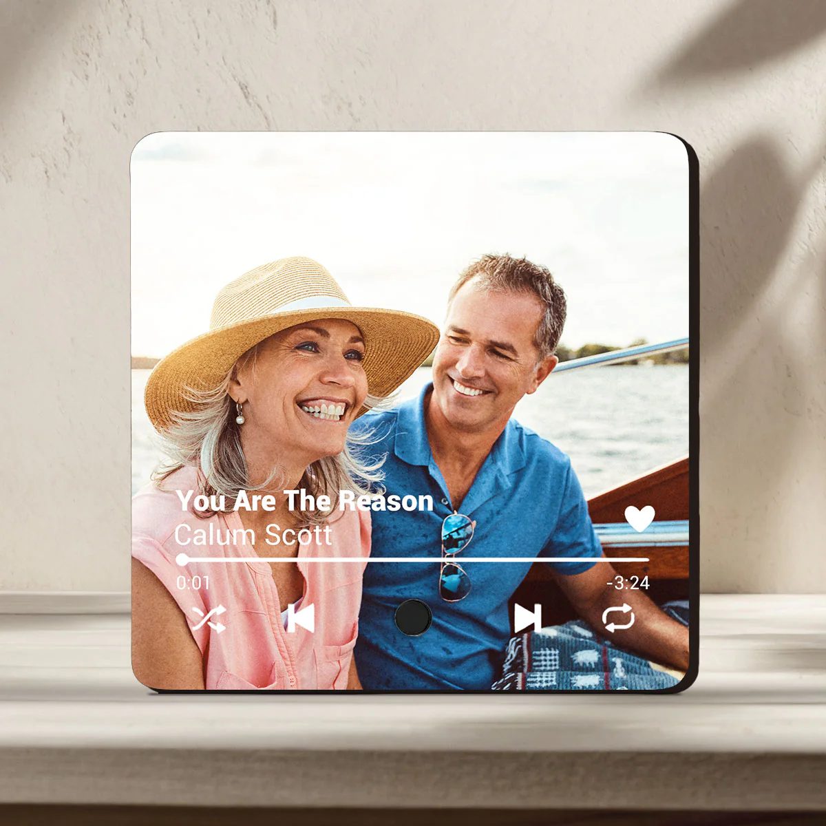 Custom Photo I Love You - Personalized Custom Music Fridge Magnet - Image 2