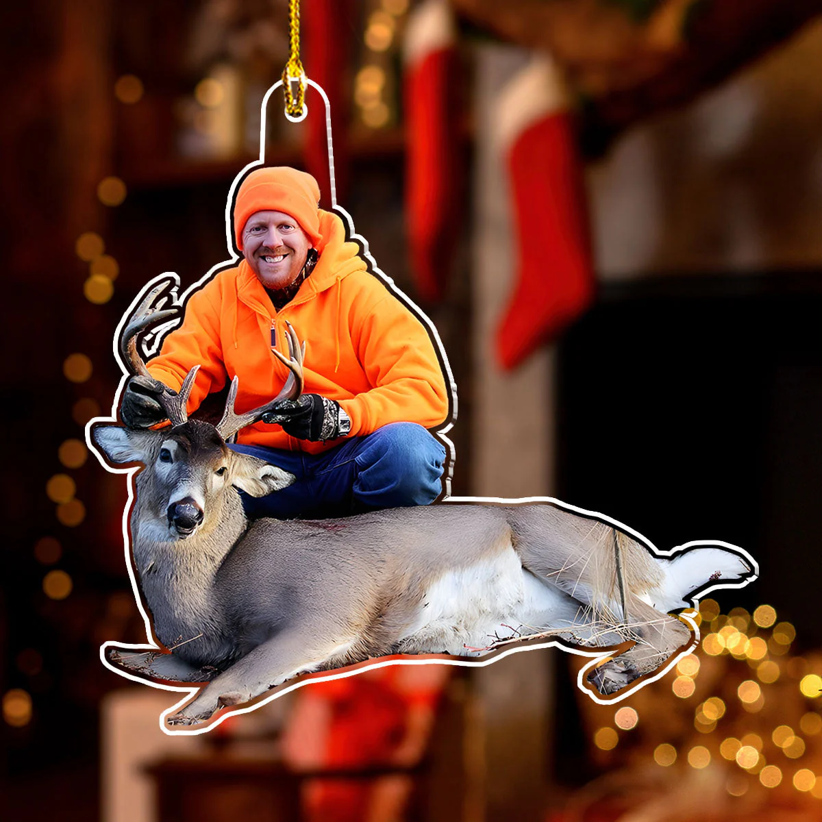 Custom Photo Ornament For Hunting Lovers - Personalized Custom Acrylic Ornament - Image 2