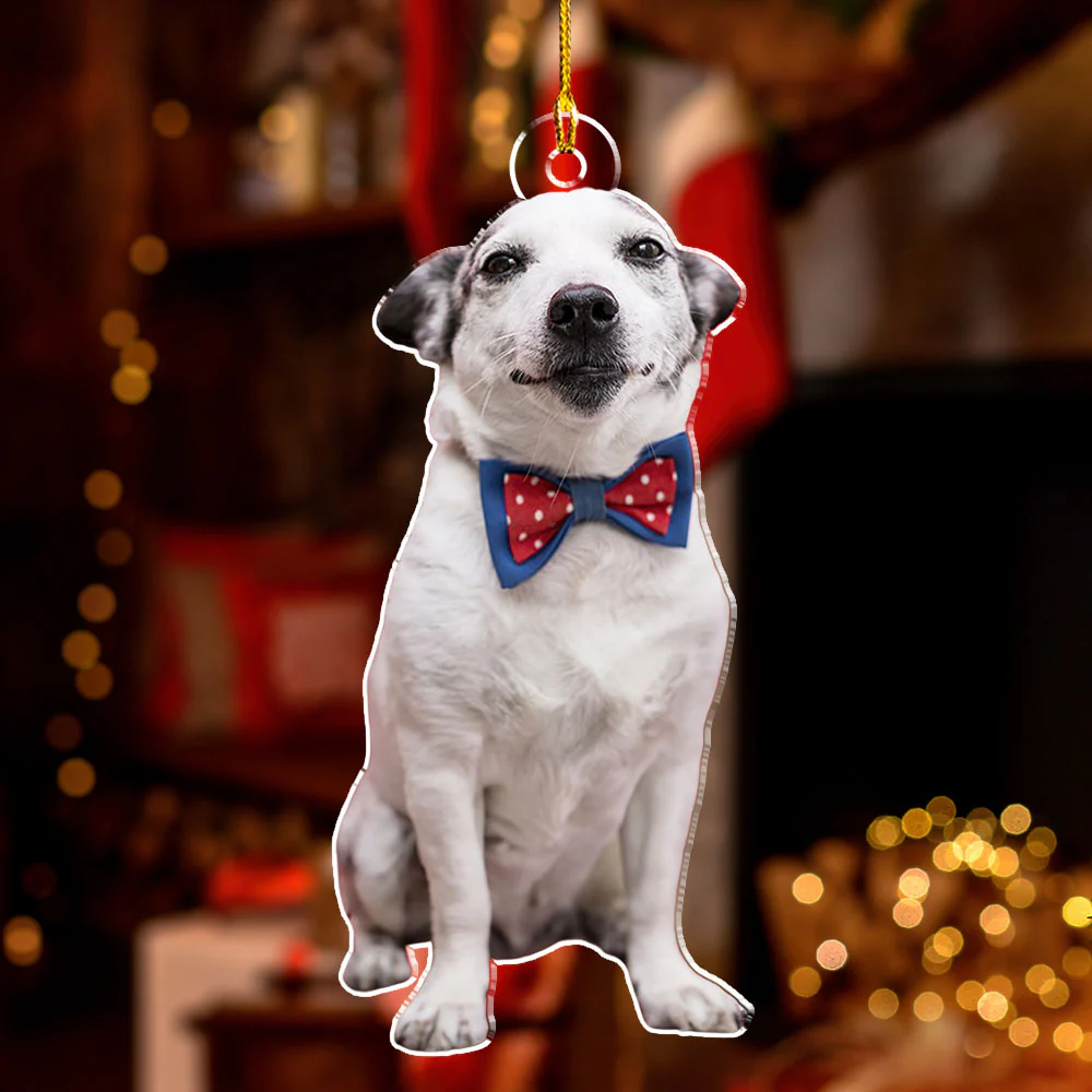 Custom Photo Pet Christmas - Personalized Custom Acrylic Ornament - Image 5